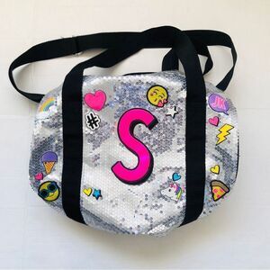Justice S sequin duffle bag IN excellent condition